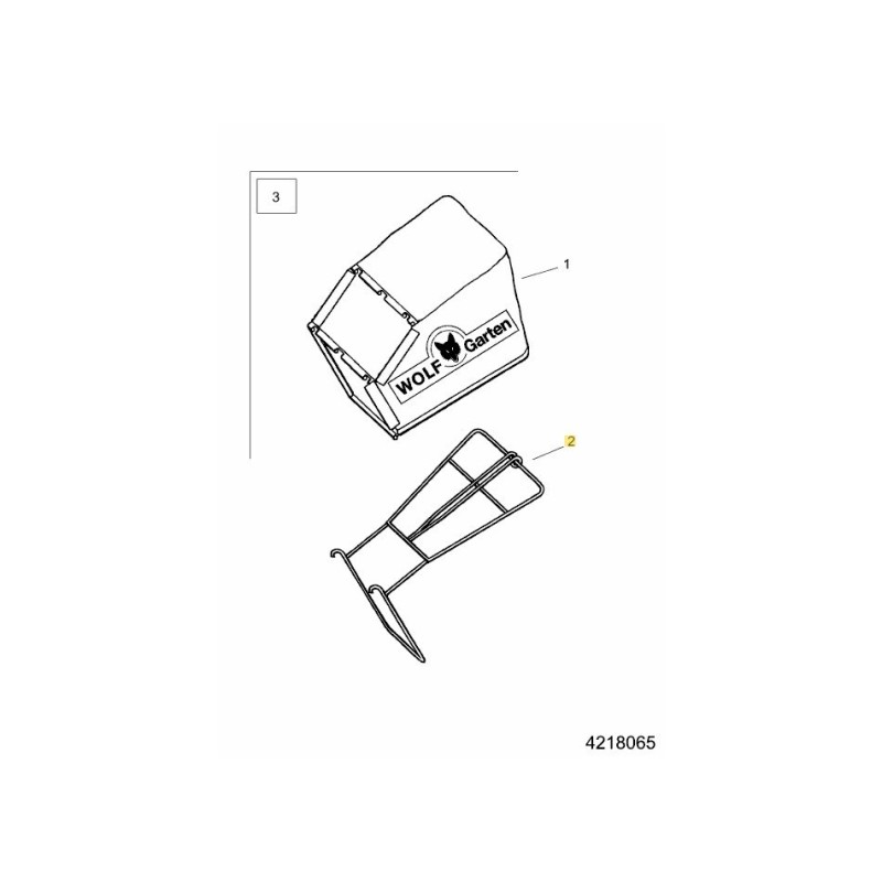 Telaio del raccoglierba 4218021 ORIGINALE MTD