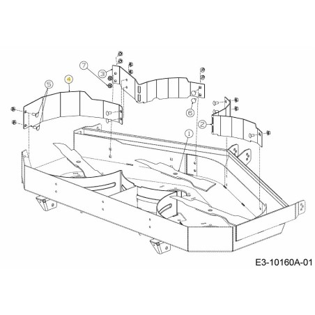 BAFFLE DROIT 703-09530A-S ORIGINAL MTD | Newgardenstore.eu