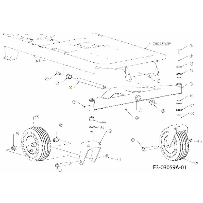 Achswelle 711-04228 Original MTD