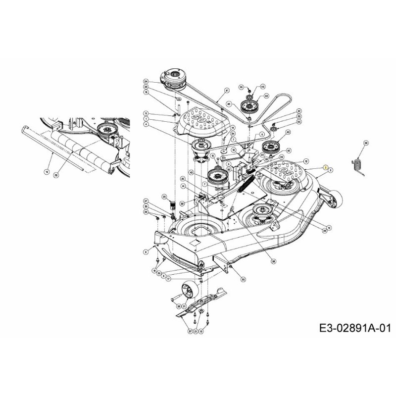 COUVERCLE ASM COURROIE GAUCHE 603-04948-CY ORIGINAL MTD