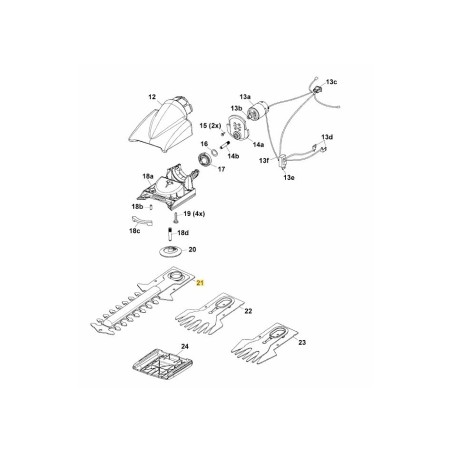 ACCU BS EM Ersatzklinge 7095095 Original MTD | Newgardenstore.eu