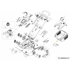 CAJA DE CÉSPED INFERIOR COMPLETA 092.64.532 ORIGINAL MTD | Newgardenstore.eu