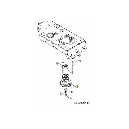 Riemenscheibe Motor 756-04023 Original MTD | Newgardenstore.eu