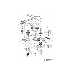 Riemenscheibe-Umlenkrolle-flach 756-05062 Original MTD