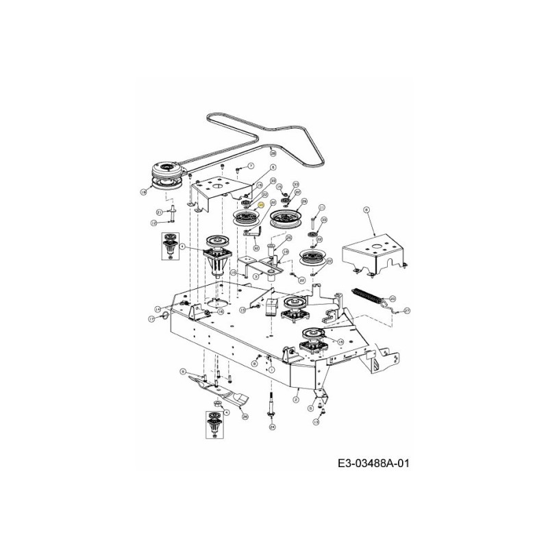 Riemenscheibe-Umlenkrolle-flach 756-05062 Original MTD