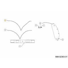 BAFFLE CENTER 703-07178A-S ORIGINAL MTD | Newgardenstore.eu