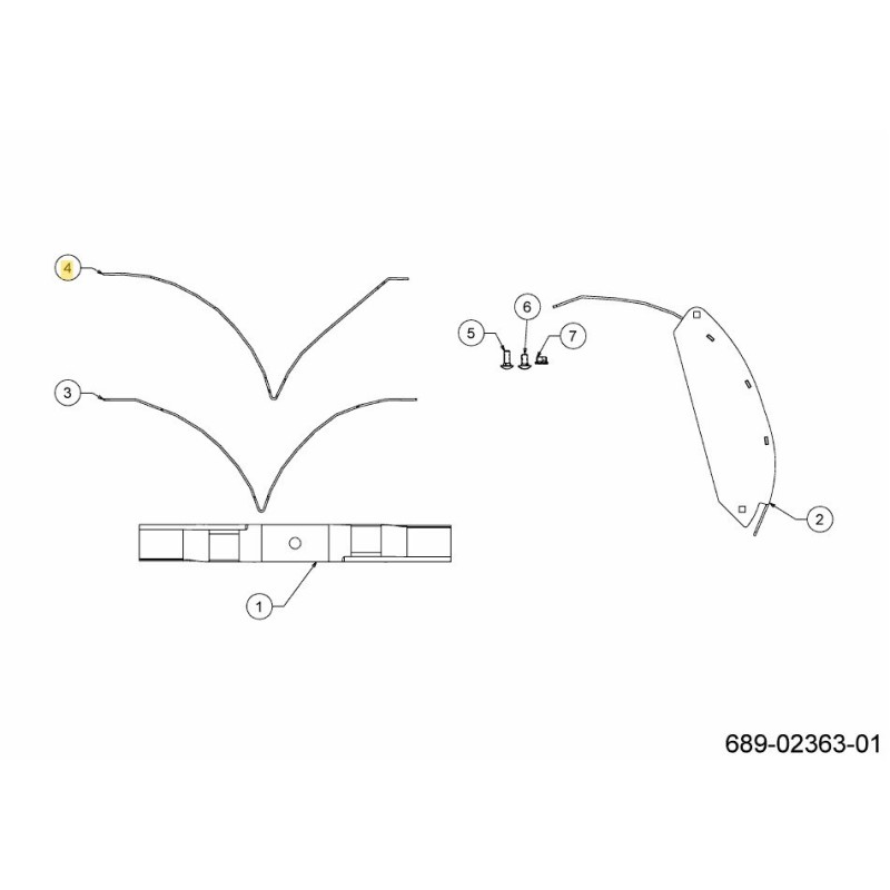 CENTRO DEFLETTORE 703-07178A-S ORIGINALE MTD