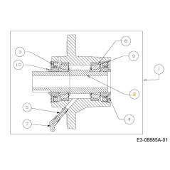 BLADE ADAPTER 711-05758 ORIGINAL MTD