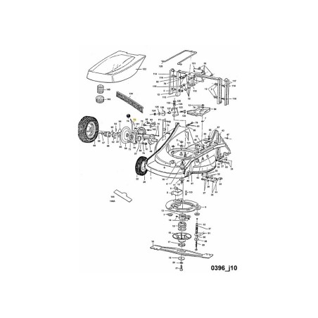 LEVIER DE RÉGLAGE DE LA HAUTEUR 6925020 ORIGINAL MTD | Newgardenstore.eu