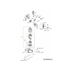 MOTOR INKL. KABELKASTEN UND LÜFTER 624-05006 ORIGINAL MTD