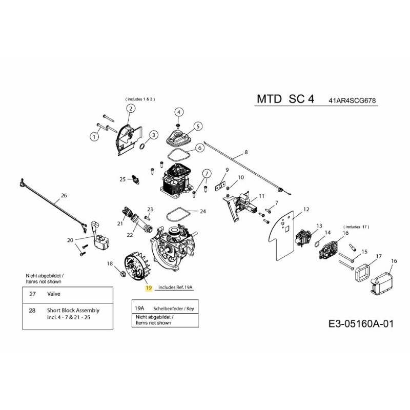 Volant magnétique magnéto 753-05906 ORIGINAL MTD
