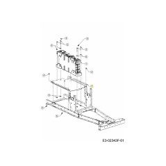 SUPPORT DE MONTAGE DE BATTERIE 783-10829637 ORIGINAL MTD | Newgardenstore.eu