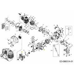 SET CRANKCASE RH/LH 092.63.577 ORIGINAL MTD | Newgardenstore.eu