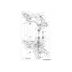 CONJ. EJE PARRAL 611-0128 ORIGINAL MTD