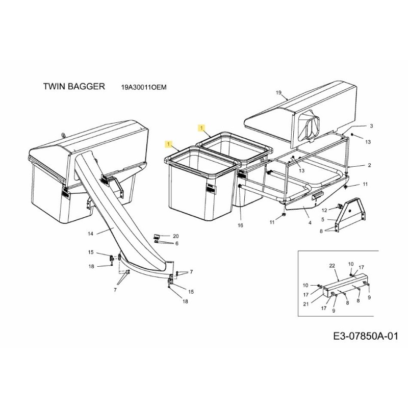 BAG-GRASS 664-04167 ORIGINAL MTD