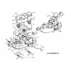 ABDECKUNG LINKS 631-04342 ORIGINAL MONTAGE | Newgardenstore.eu