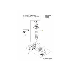 CONJUNTO DE CARBURADOR 751-11707 ORIGINAL MTD | Newgardenstore.eu