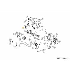 KIT DE JOINT TORIQUE D'INJECTEUR DE CARBURANT KH-005298 ORIGINAL MTD