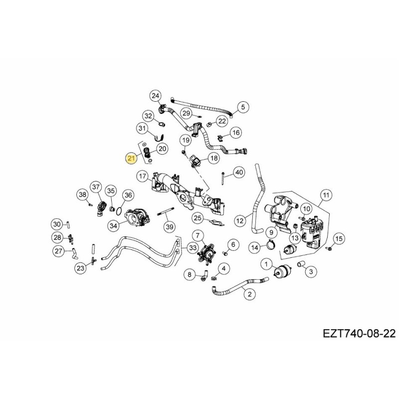 Kit, Kraftstoffeinspritzdüsen-O-Ring KH-005298 Original MTD