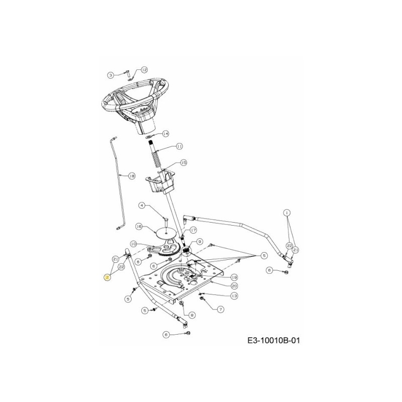 ASTA ASM TIRANTE STERZO DX 647-05108 ORIGINALE MTD