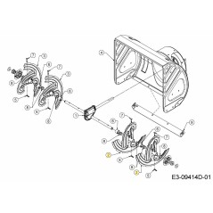 CONJUNTO DE BARRENO IZQUIERDO 684-04107A-S ORIGINAL MTD | Newgardenstore.eu