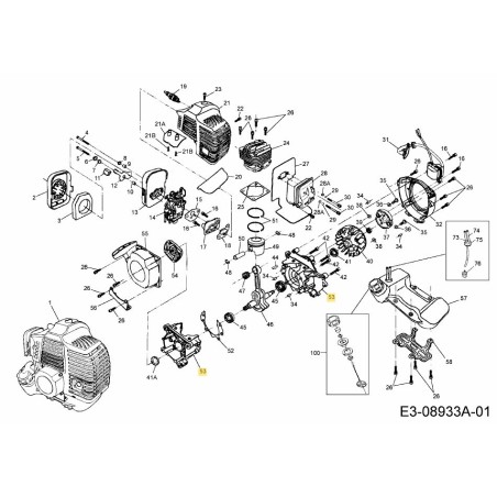 SET CRANKCASE RH/LH 092.63.599 ORIGINAL MTD | Newgardenstore.eu