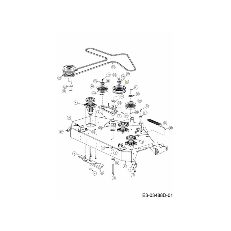 POLEA TENSORA 5.0" 756-05213 ORIGINAL MTD