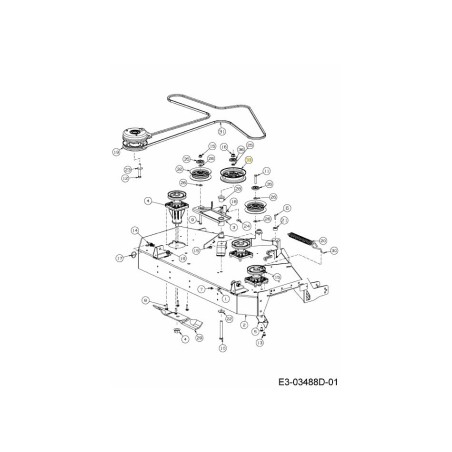 Poulie de renvoi 5,0" 756-05213 d'origine MTD | Newgardenstore.eu