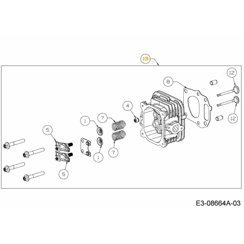 Zylinderkopf komplett 651-05162 Original MTD