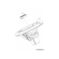 WHL:ASM:STRG:3 SPOKE SOFTGRIP 631-05102A ORIGINAL MTD