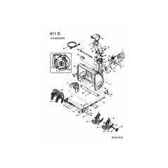 EJE DELANTERO 717-04126 ORIGINAL MTD
