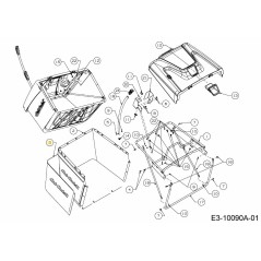 BLOQUE DE POLVO: 360L: CUB 664-05107 ORIGINAL MTD | Newgardenstore.eu