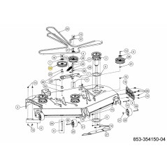 TENSION PULLEY 756-06523 ORIGINAL MTD | Newgardenstore.eu