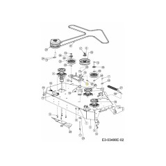 ARM IDLER PULLEY 603E05284 ORIGINAL MTD | Newgardenstore.eu