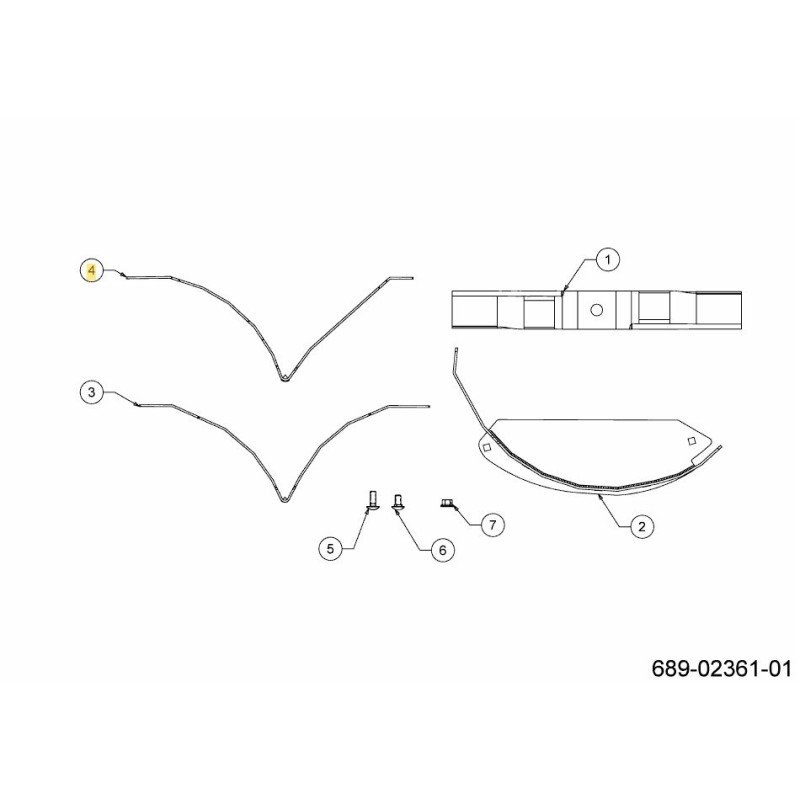 BAFFLE CENTER 703-07194637 ORIGINAL MTD