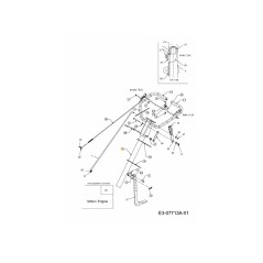 MANIGLIA TUBO DRITTA 649-0034-CY ORIGINALE MTD