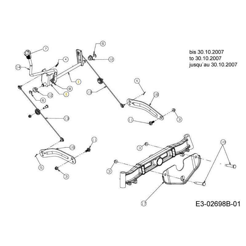 Wellenbaugruppe: Hub 683-04223 Original Montiert