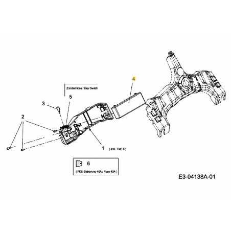 BATERÍA DE 12 V 725-04323 ORIGINAL MTD | Newgardenstore.eu