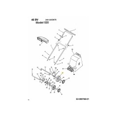 WHEEL COMP 9X2 BB 734-1992 ORIGINAL MTD | Newgardenstore.eu