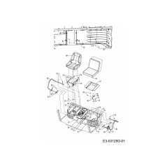 PLATE, SEAT SPRING 607-04228B-S ORIGINAL MTD | Newgardenstore.eu