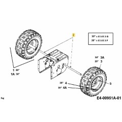 AXLE EDGER 738-0994A ORIGINAL MTD