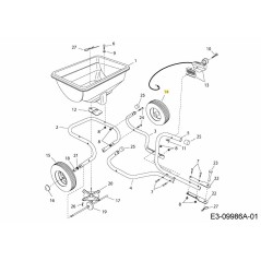 ROUE ET PNEU 4.10/3.5-4 AF-46503 ORIGINAL MTD