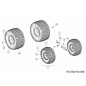 WHL ASM:COMPL:15x6.0x6:SQ SHL 634-04406637 ORIGINAL MTD