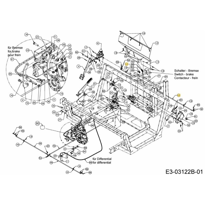 Vordere Schlauchbremse 727-04224 ORIGINAL MTD Vordere Schlauchbremse 727-04224 ORIGINAL MTD