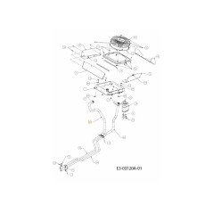 MANGUERA: RADIADOR 751-10256 ORIGINAL MTD