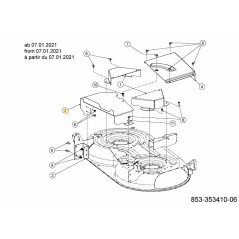 Abdeckung Heckklappe 703-26950637 Original MTD | Newgardenstore.eu