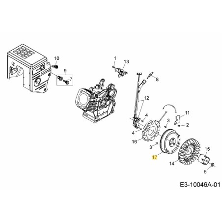 VOLANT 751-15639 ORIGINAL MTD | Newgardenstore.eu