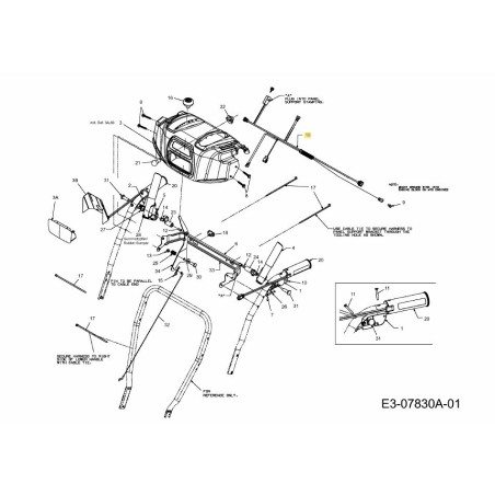 BEHEIZTE GRIFFE FÜR DEN GURT 725-05148 ORIGINAL MTD | Newgardenstore.eu