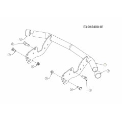 TUBO PARAURTI 683-04219B ORIGINALE MTD