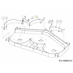 CENTRO DE MANTILLO DEFLECTOR 703-10795-CY ORIGINAL MTD